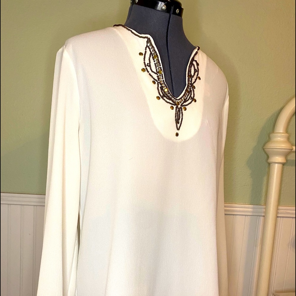 Ivory size large dress top